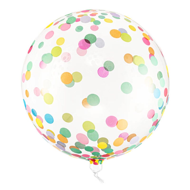 Kugelballon Regenbogenpunkte 40 cm