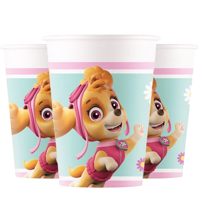 Paw Patrol Skye & Everest - Pappbecher 8er-Pack