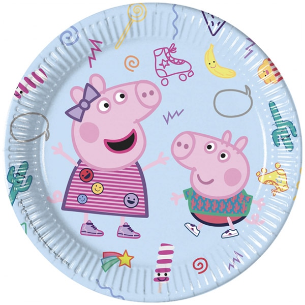 Peppa Wutz - Teller 8er-Pack