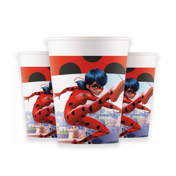 Miraculous Ladybug - Pappbecher 8er-Pack