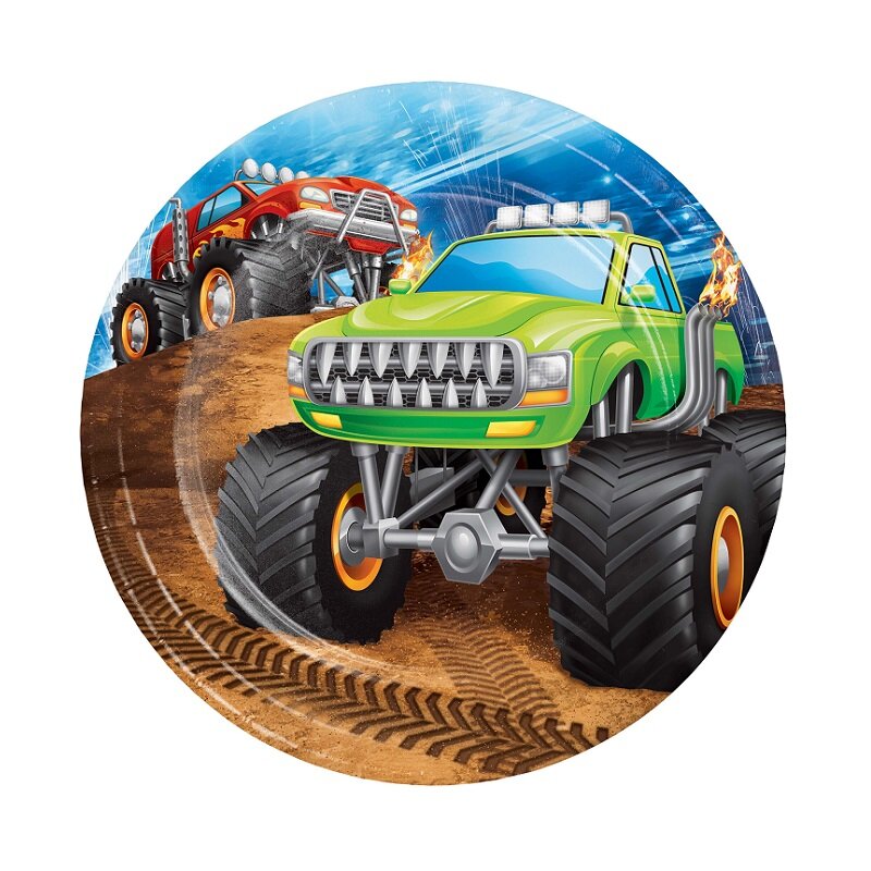 Monster Truck - Kuchenteller 8er-Pack