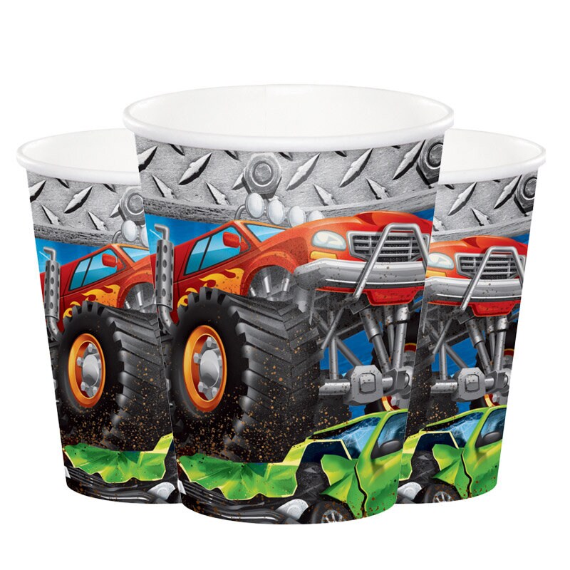 Monster Truck - Pappbecher 8er-Pack