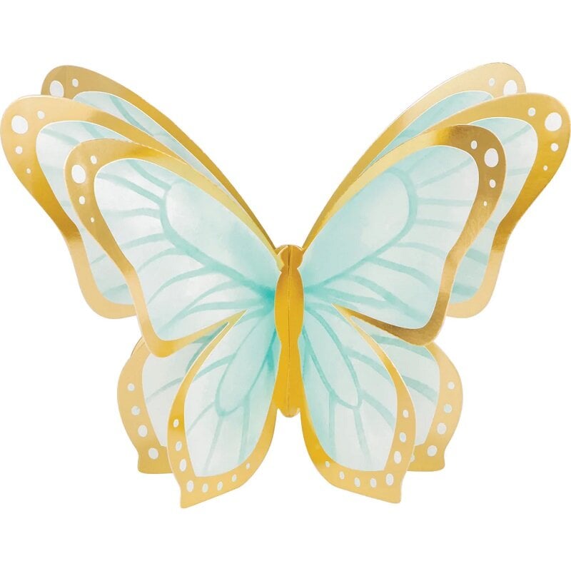 Schimmernder Schmetterling - Tischdekorationen 3D 3er-Pack