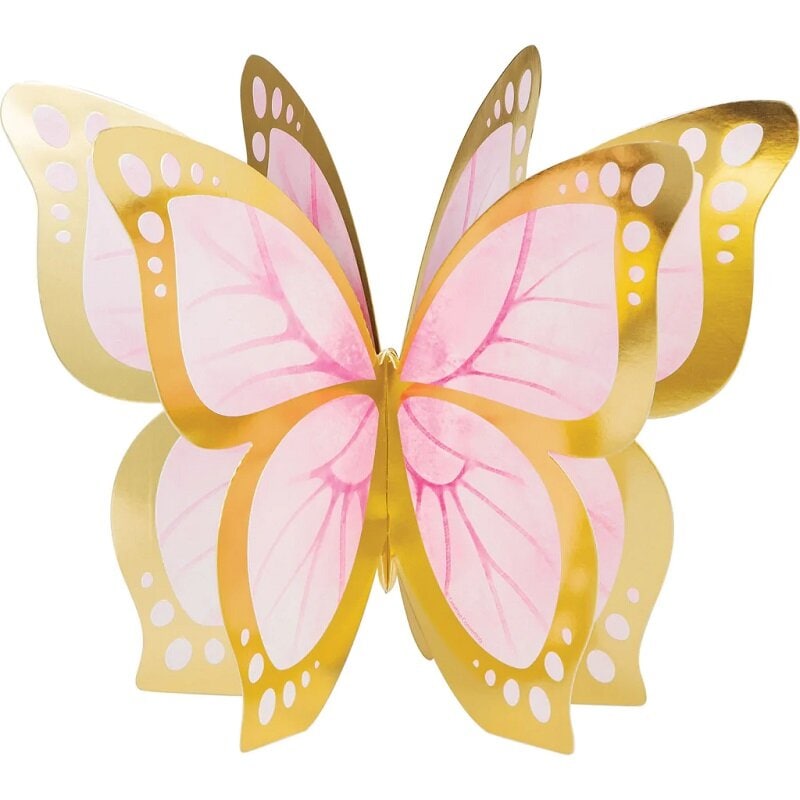 Schimmernder Schmetterling - Tischdekorationen 3D 3er-Pack