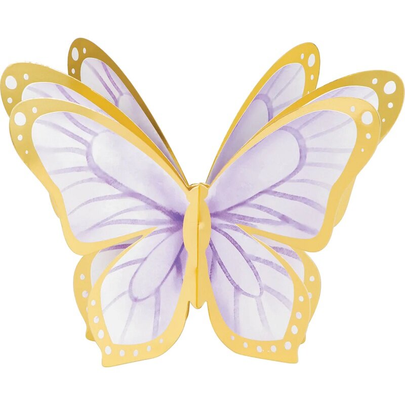 Schimmernder Schmetterling - Tischdekorationen 3D 3er-Pack