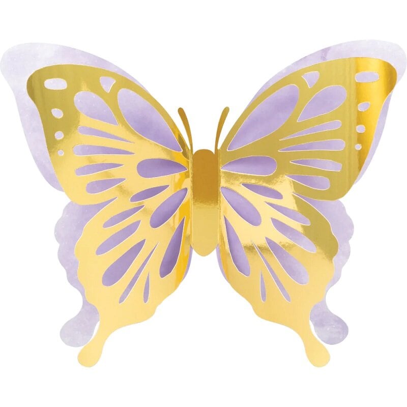 Schimmernder Schmetterling - Wanddekorationen 3er-Pack
