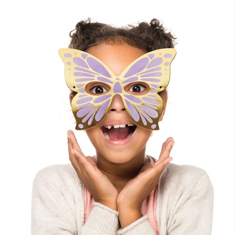 Schimmernder Schmetterling - Masken 8er-Pack