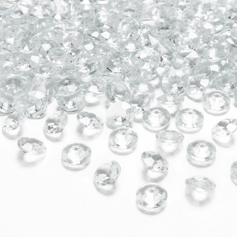 Diamantkonfetti - Transparent 100er-Pack