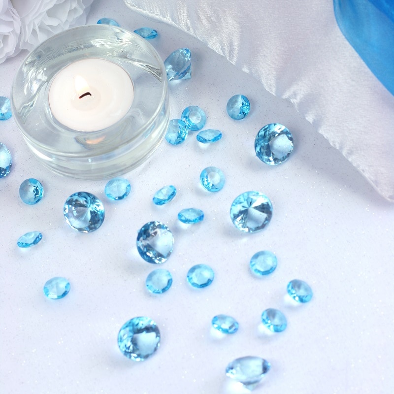 Diamantkonfetti - Hellblau 100er-Pack