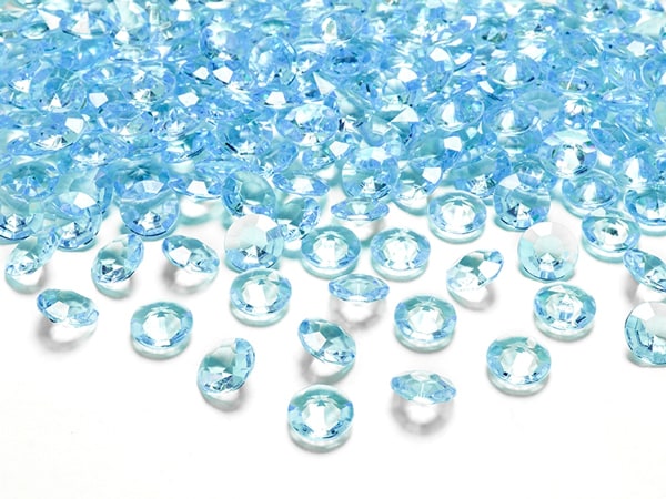 Diamantkonfetti - Hellblau 100er Pack