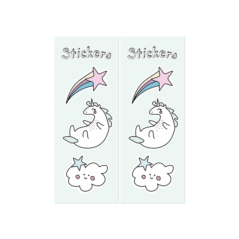 Einhorn - Geschenktüten mit Stickers 6er Pack