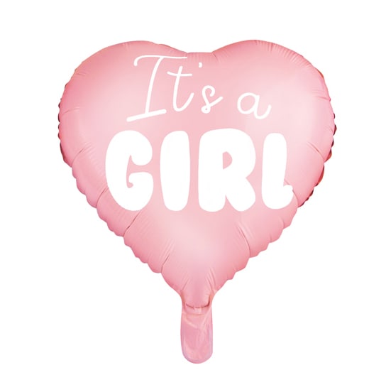 Herzförmiger Folienballon It´s a Girl