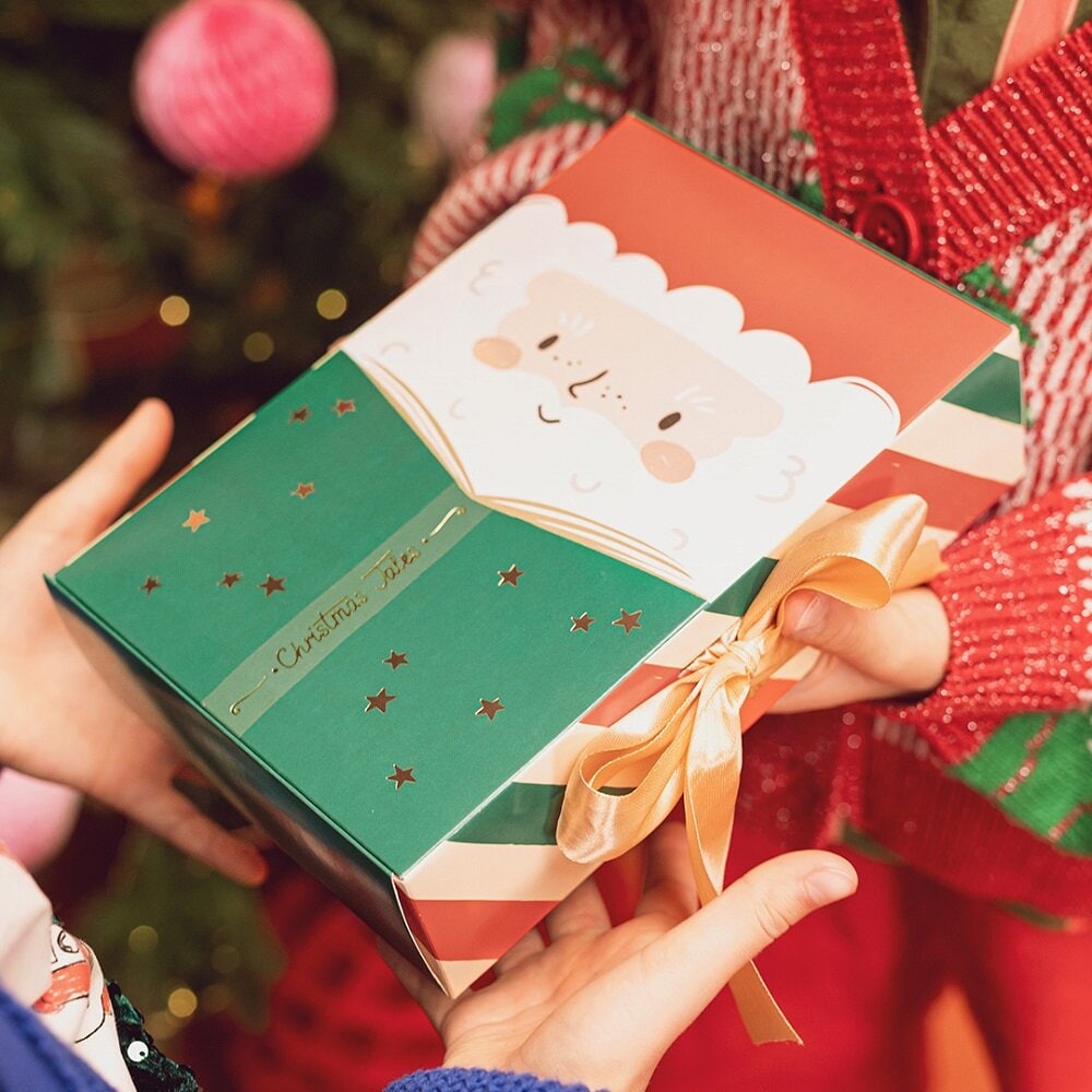 Geschenkbox Weihnachtsmann 22,5 x 15 cm