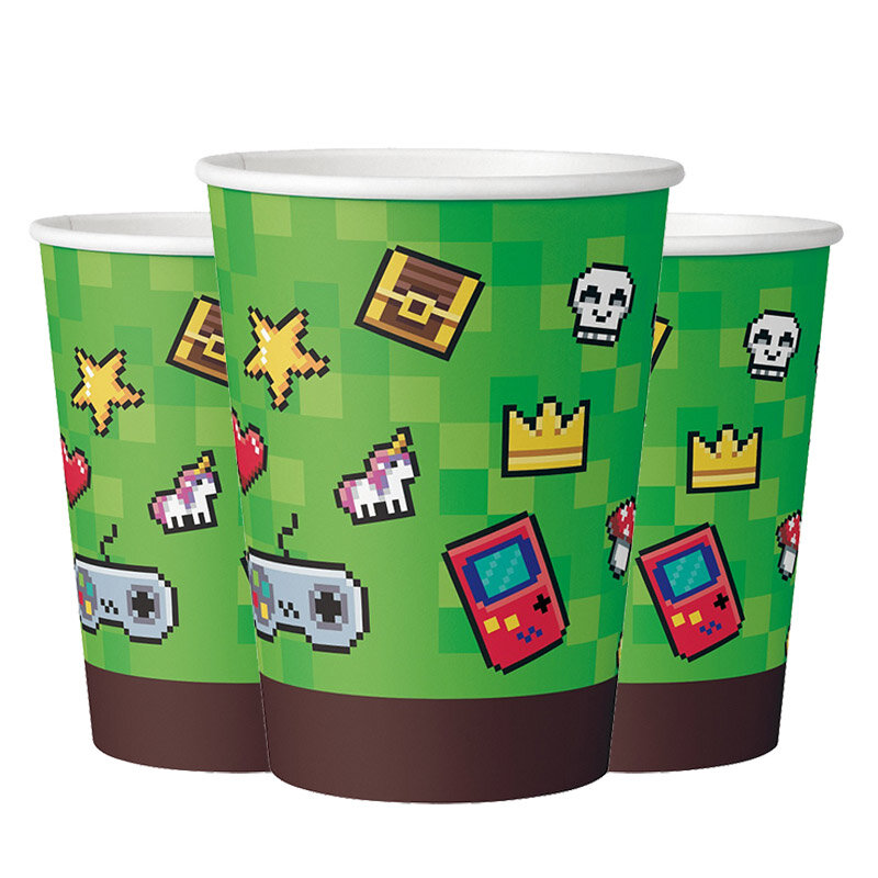 Game On - Pappbecher 6er-Pack