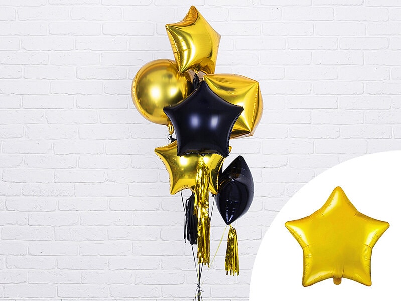 Folienballon Stern - Gold 48 cm