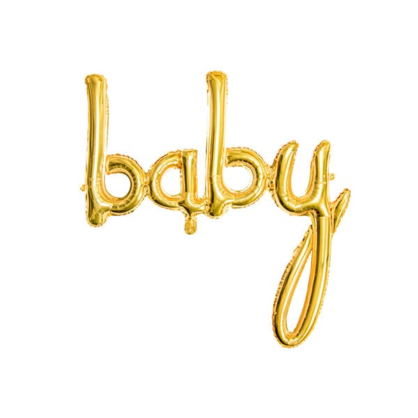 Folienballon Baby in Gold 75 cm