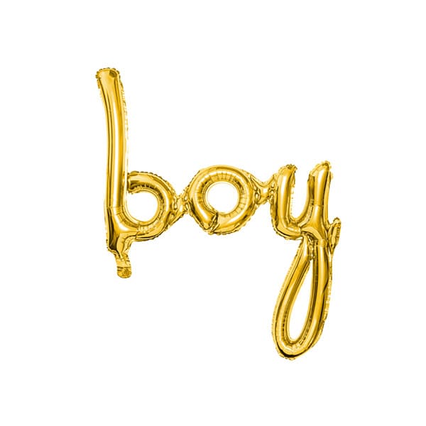 Folienballon Boy in Gold 74 cm