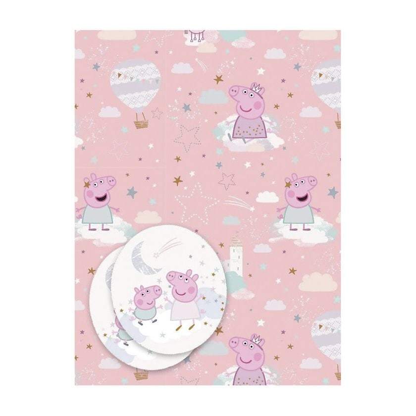 Peppa Wutz Geschenkpapier rosa