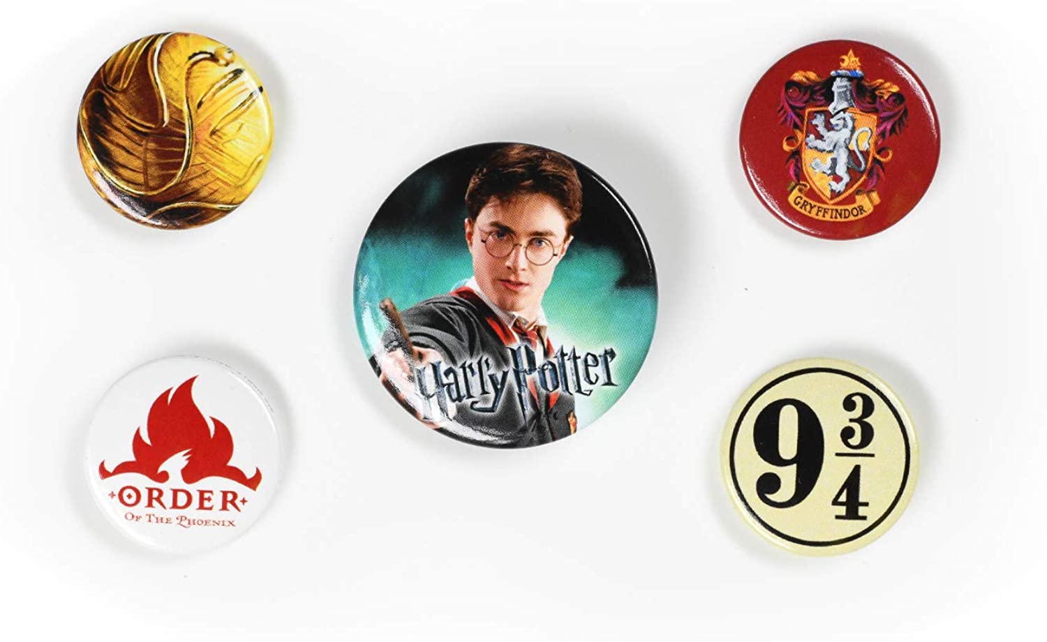 Harry Potter - Ansteckbuttons Gryffindor 5er-Pack