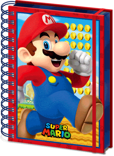 Super Mario Bros - 3D-Notizbuch Mario
