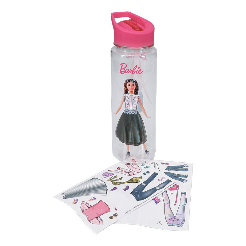 Barbie - Wasserflasche mit Stickern