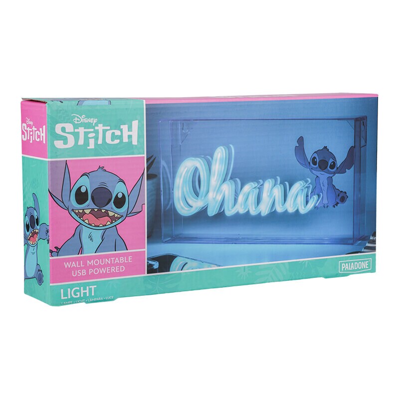 Stitch - Neon-LED-Lampe Ohana