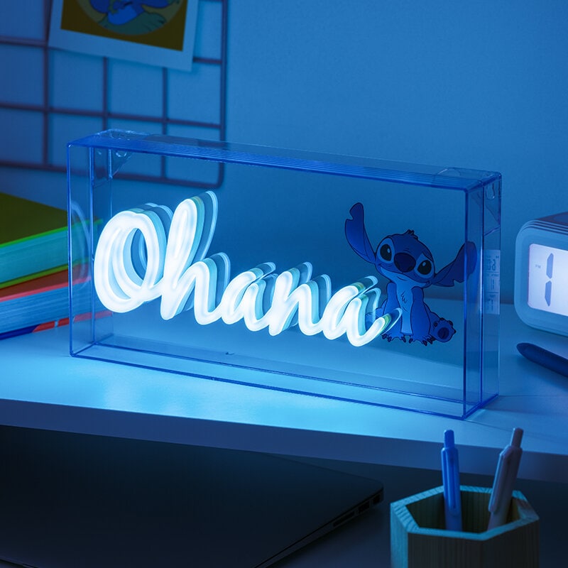 Stitch - Neon-LED-Lampe Ohana