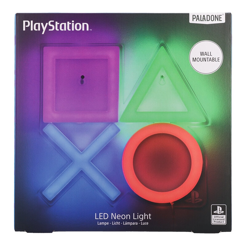 PlayStation Neon LED-Wandlampe 25 cm