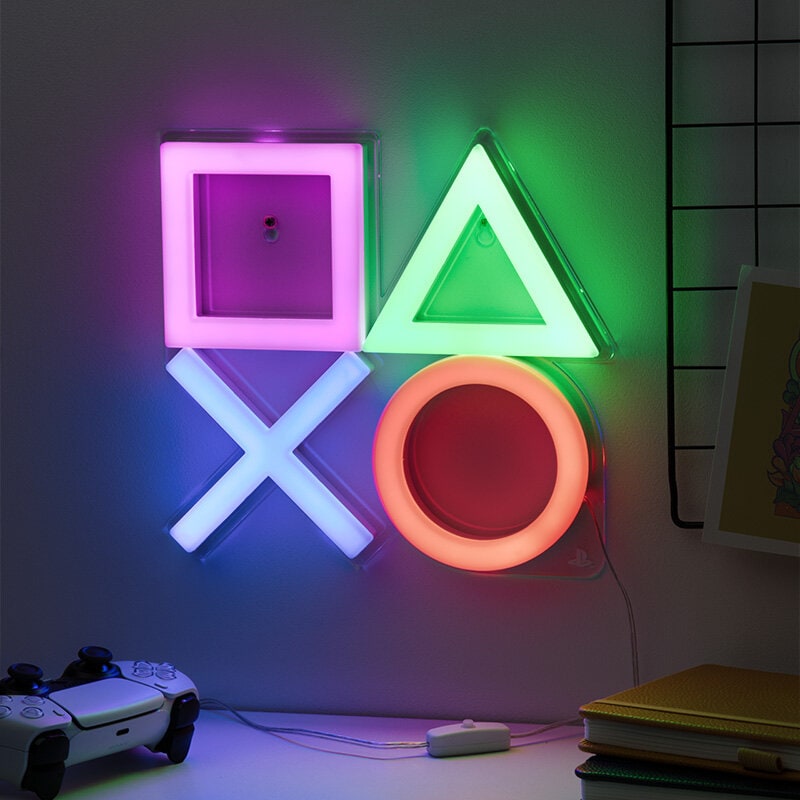 PlayStation Neon LED-Wandlampe 25 cm