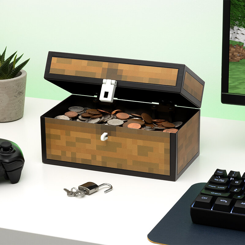 Minecraft Spardose Truhe 3D