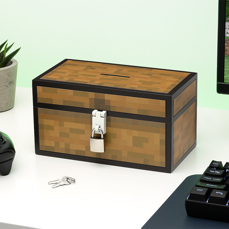 Minecraft Spardose Truhe 3D