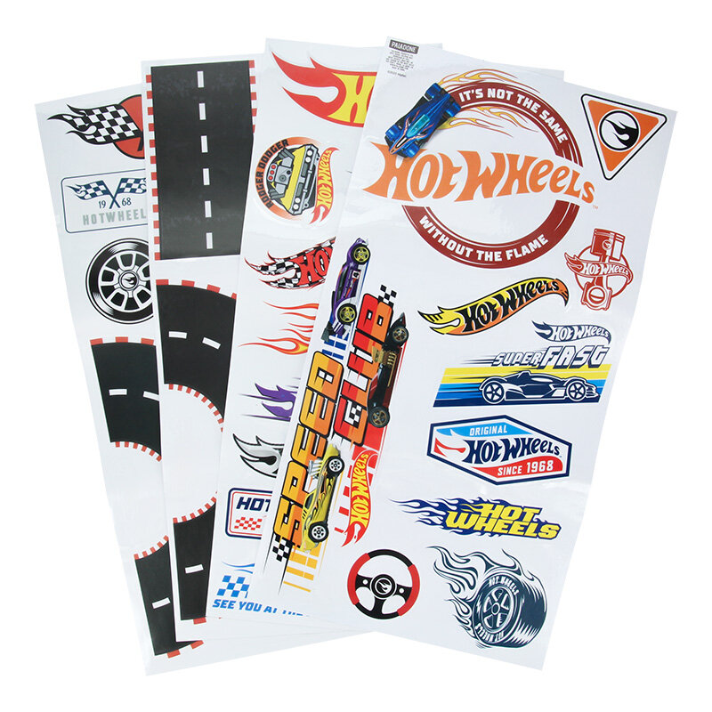 Hot Wheels - Wandaufkleber 44er-Pack