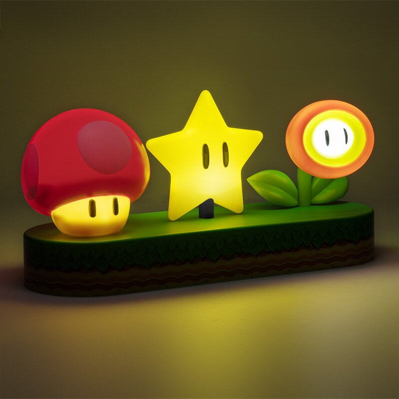 Super Mario™ Lampe mit ikonischen Motiven, 30 cm