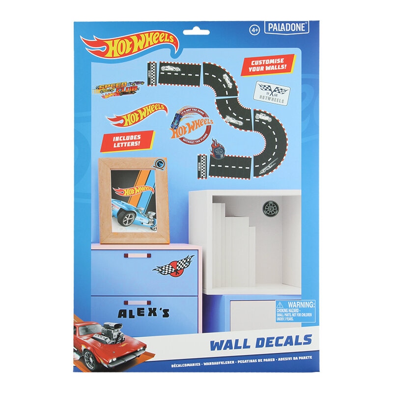 Hot Wheels Wanddekoration - 143-teiliges Set