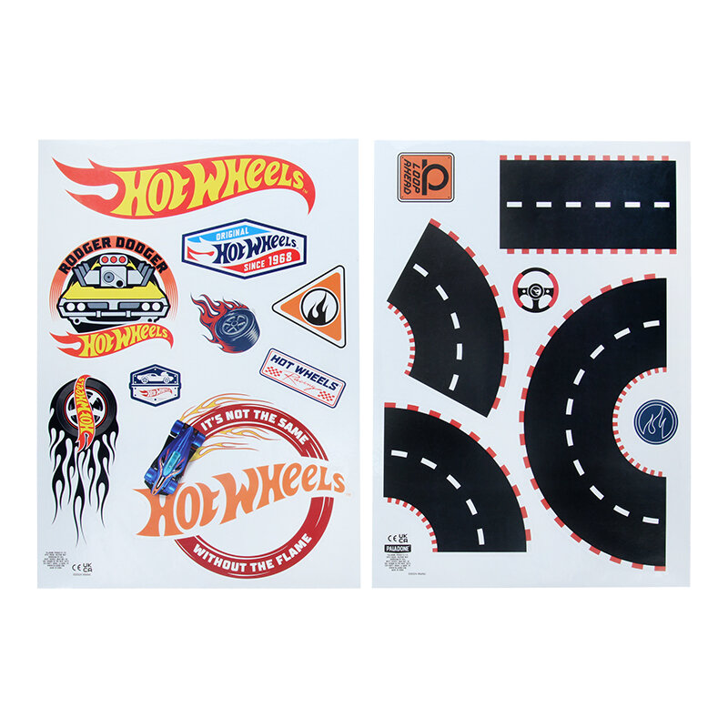 Hot Wheels Wanddekoration - 143-teiliges Set