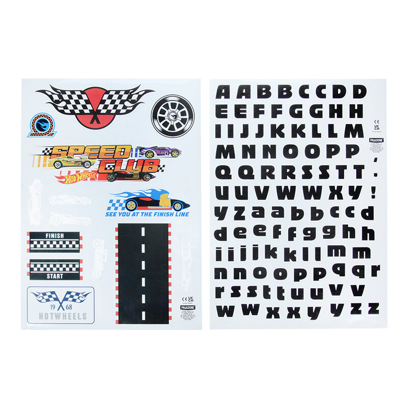 Hot Wheels Wanddekoration - 143-teiliges Set
