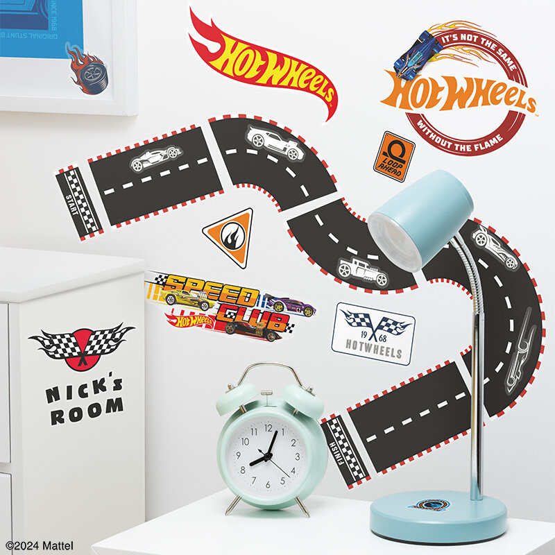 Hot Wheels Wanddekoration - 143-teiliges Set