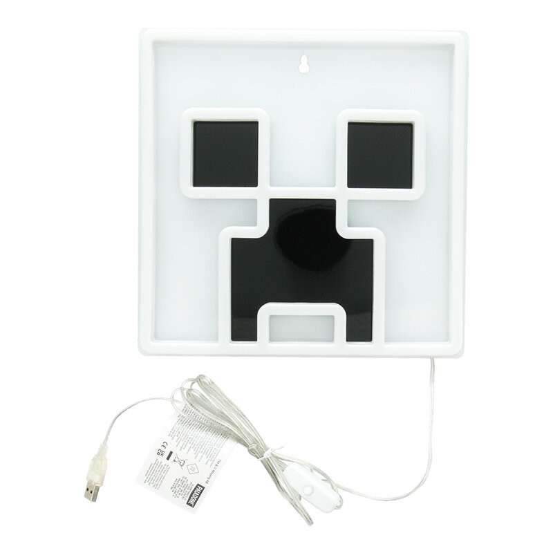 Minecraft Neon LED-Wandlampe - Creeper 25 cm