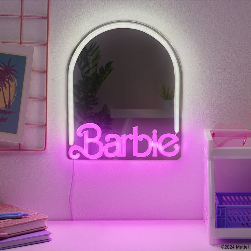 Barbie LED-Wandleuchte mit Spiegel