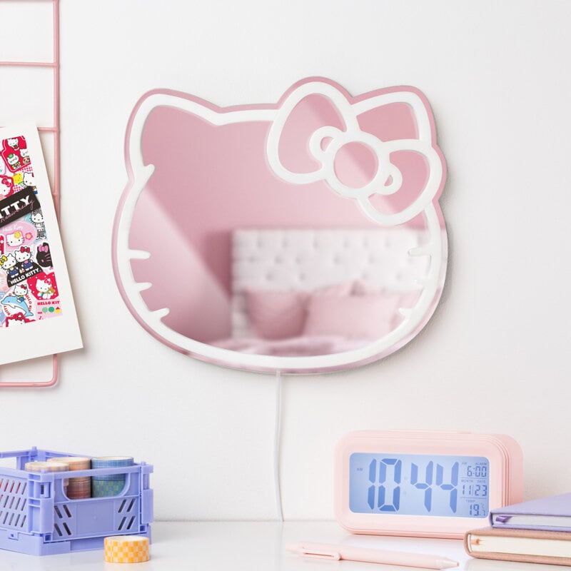Hello Kitty LED-Wandleuchte mit Spiegel