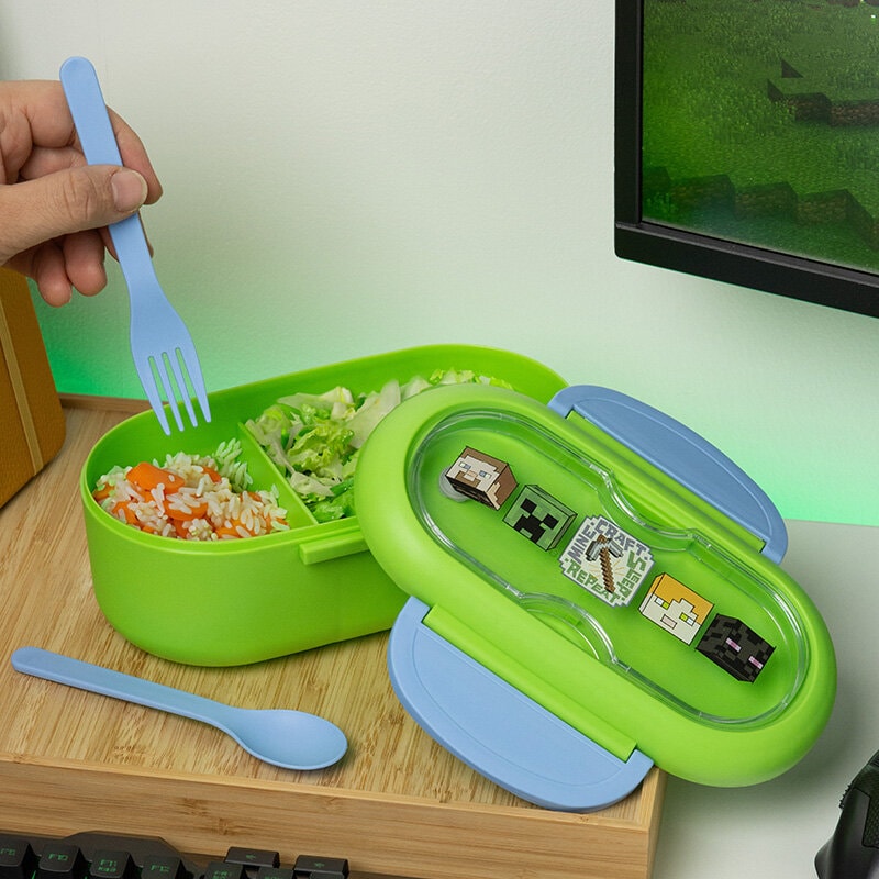 Minecraft - Bento-Box mit Besteck
