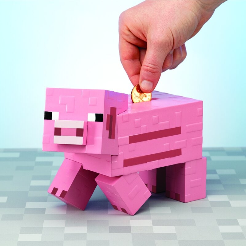Minecraft - Spardose Schwein 3D 20 cm
