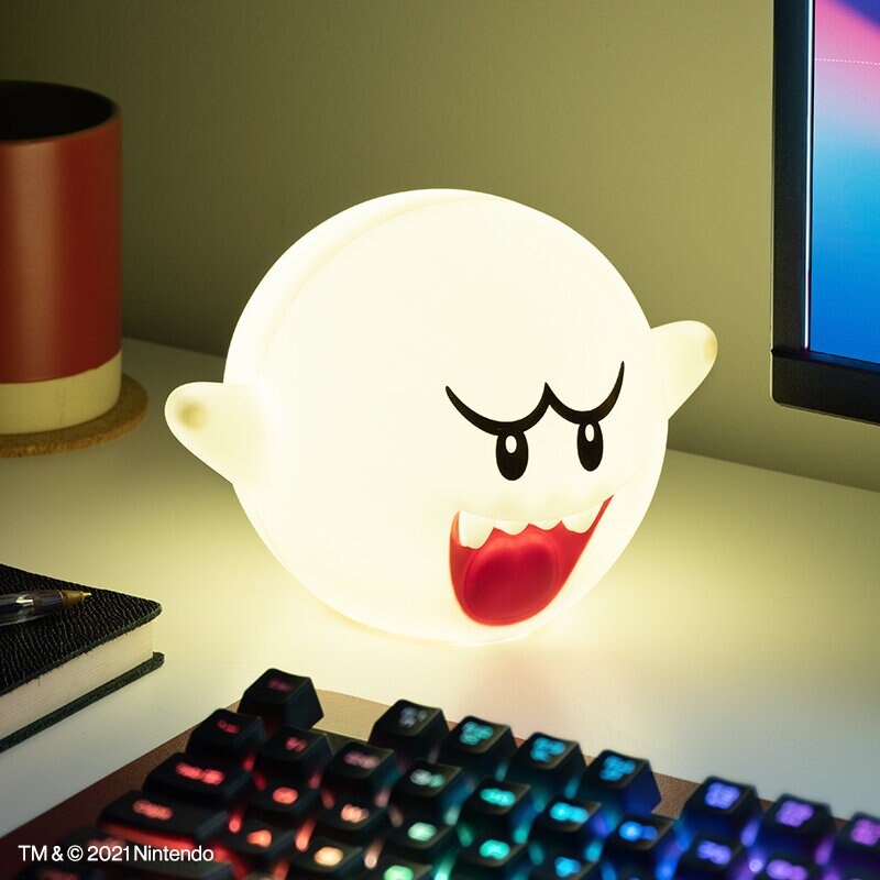 Super Mario - Boo Lampe mit Ton