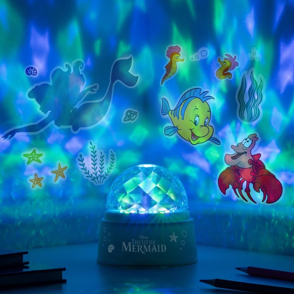 Die kleine Meerjungfrau - Lampe mit Projektor und Stickern