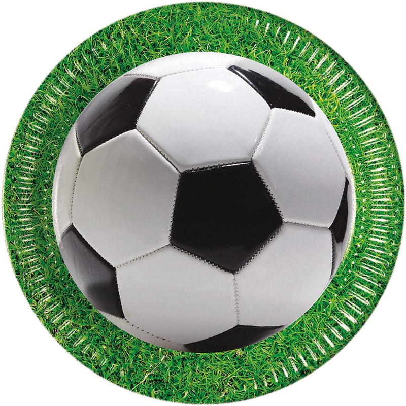 Fußballparty - Teller 8er-Pack