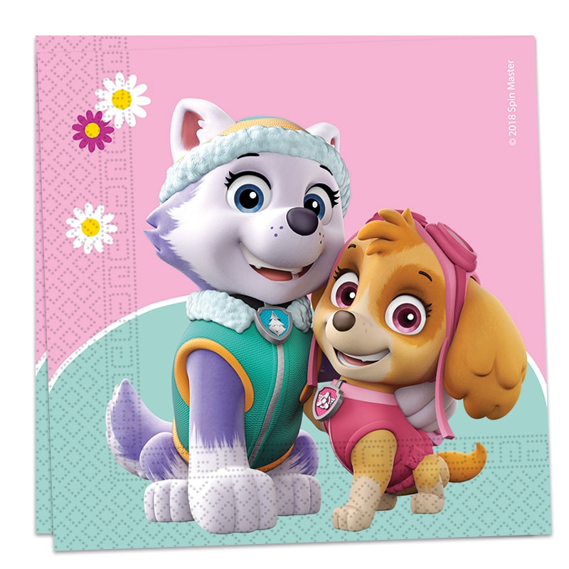 Paw Patrol Skye & Everest - Servietten 20er-Pack