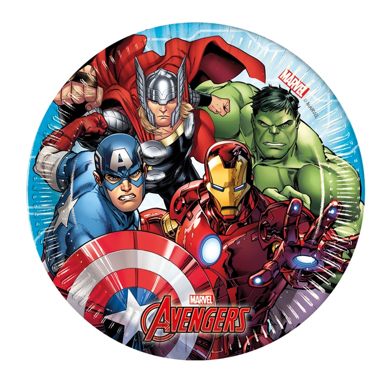 Mighty Avengers - Kuchenteller 8er Pack