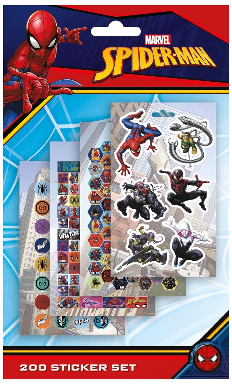 Spiderman - Stickerbogen 200er Pack