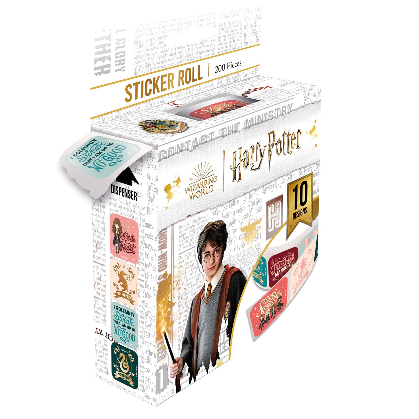 Harry Potter - Sticker auf Rolle 200 Stück.