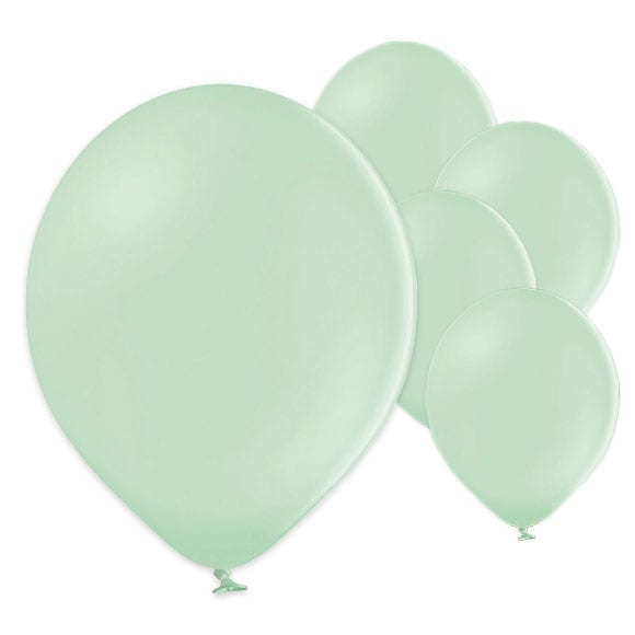 Luftballons in pistaziengrüner Pastellfarbe 50er Pack